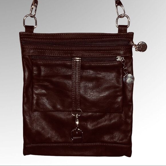 BORSE IN PELLE Brwn Leather Crossbody/Shoulder Bag - Picture 2 of 12